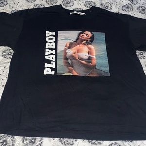 Vintage PLAYBOY T shirt Black Unisex sz L